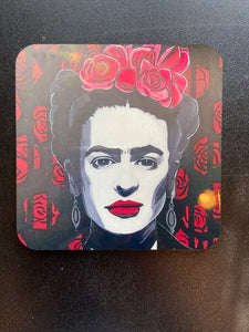 Frida Cork Backed Coaster