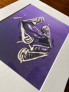 Purple Lips Print