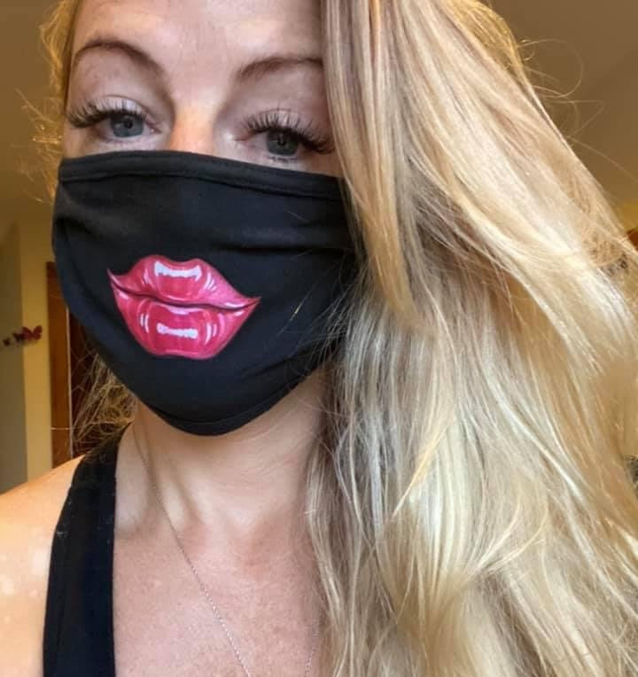 Pink Lips Face Mask