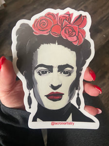 Frida Kahlo die cut sticker